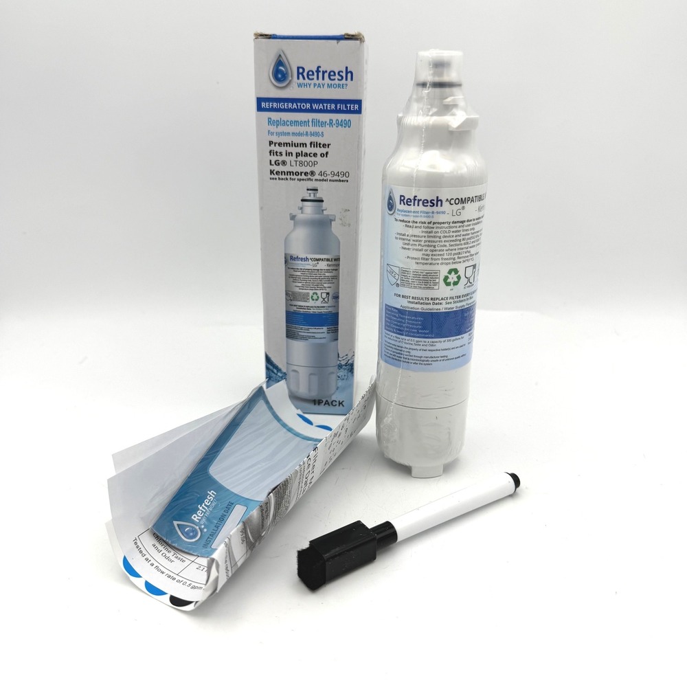 Refresh Refrigerator Water Filter‎ Replacement R-9490 Fits LG LT800P Kenmore